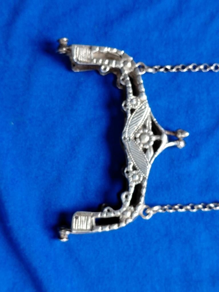 zilver antiek tasbeugeltje, Verzenden, Zilver