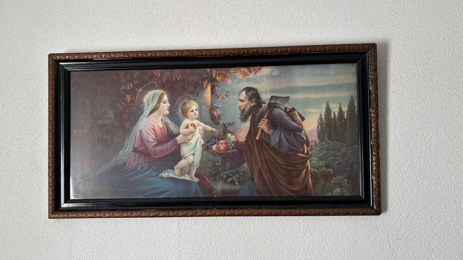 Diverse schilderijen religieus, koe, Ophalen