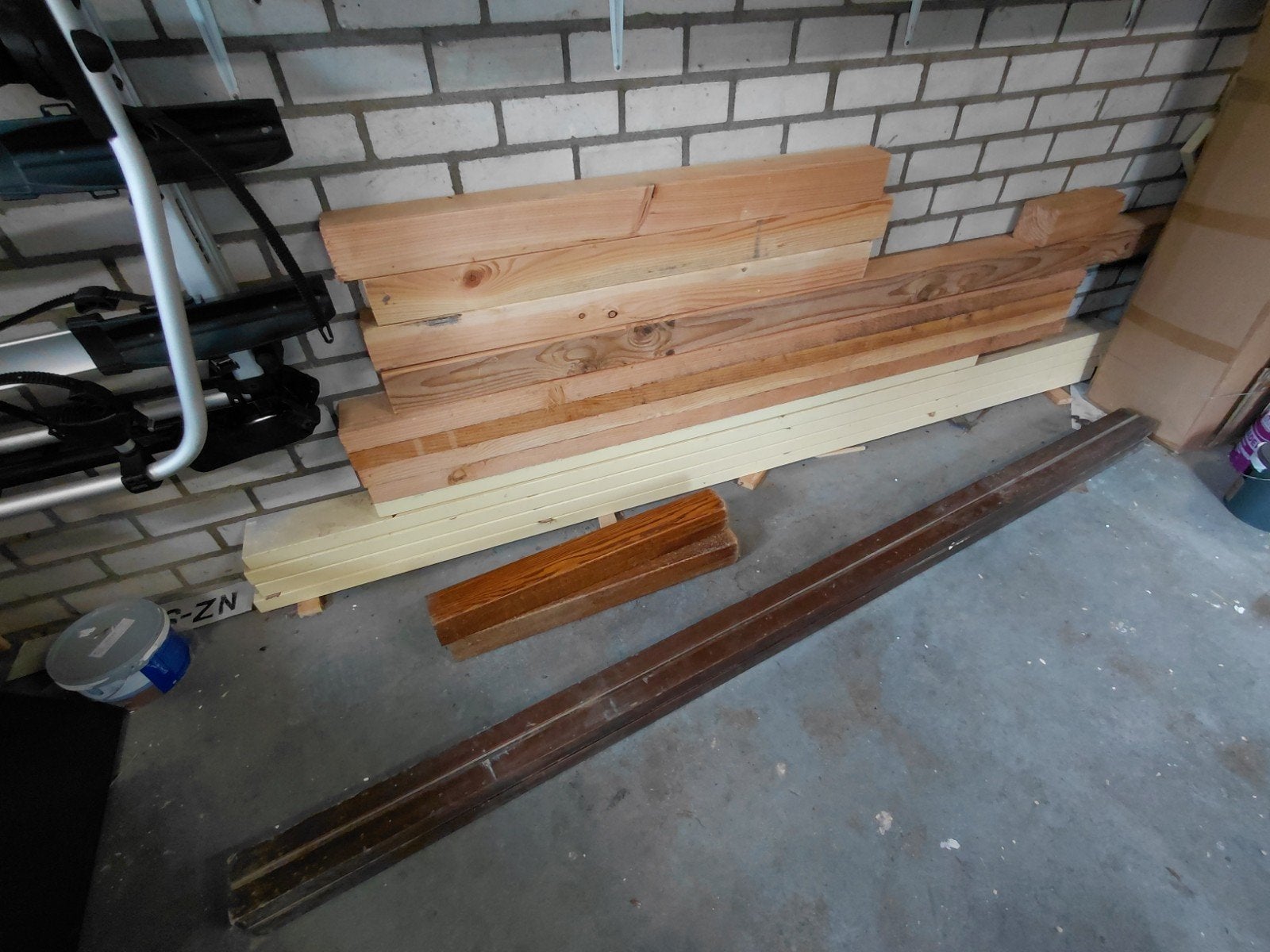 Hout divers, Ophalen, Eiken, Balk, 50 mm of meer