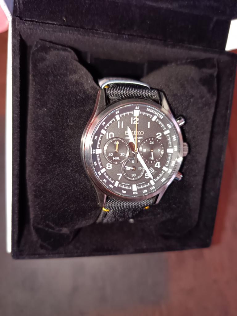 Seiko chronograaf SBB449P1 nieuw in doos, Sieraden, Tassen en Uiterlijk, Horloges | Heren, Ophalen, Seiko, Staal, Polshorloge