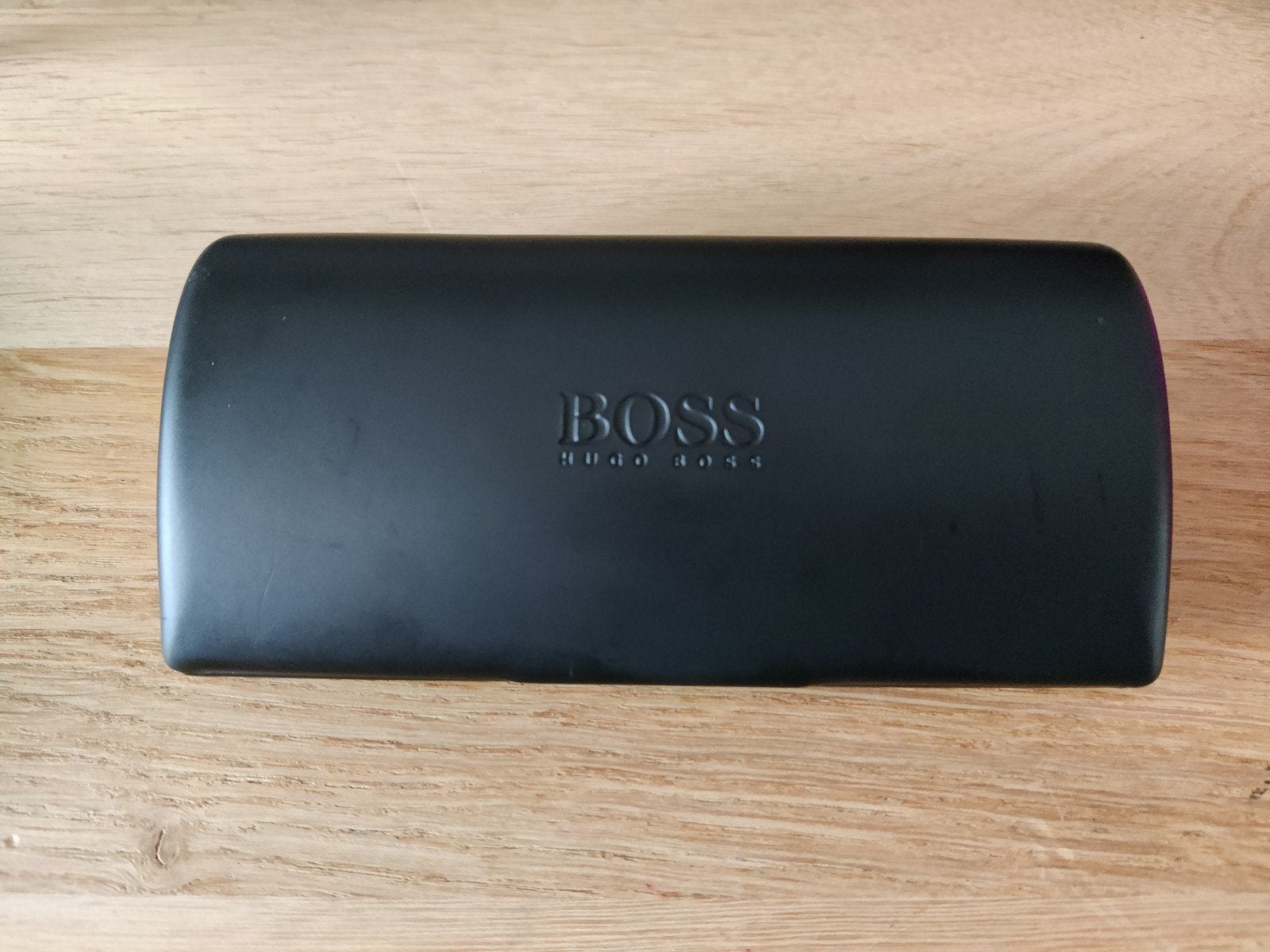 Originele Hugo Boss brillenkoker met poetsdoekje, Overige merken, Zwart, Ophalen of Verzenden, Zo goed als nieuw