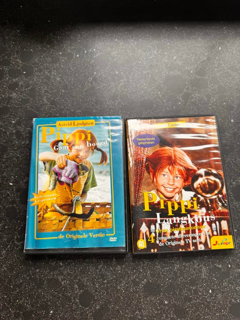 Pippi Langkous DVD's - Gaan aan boord & Grote piratenavontuu, Avontuur, Alle leeftijden, Ophalen of Verzenden, Zo goed als nieuw