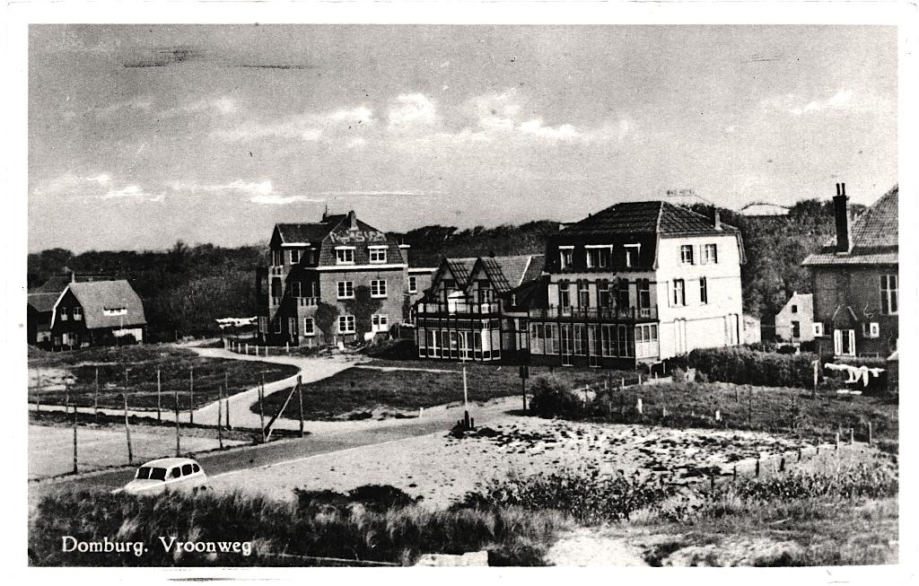 700795 Domburg Z Vroonweg Nette oude kaart onbeschreven, Verzamelen, Ansichtkaarten | Nederland, Verzenden, 1940 tot 1960, Ongelopen
