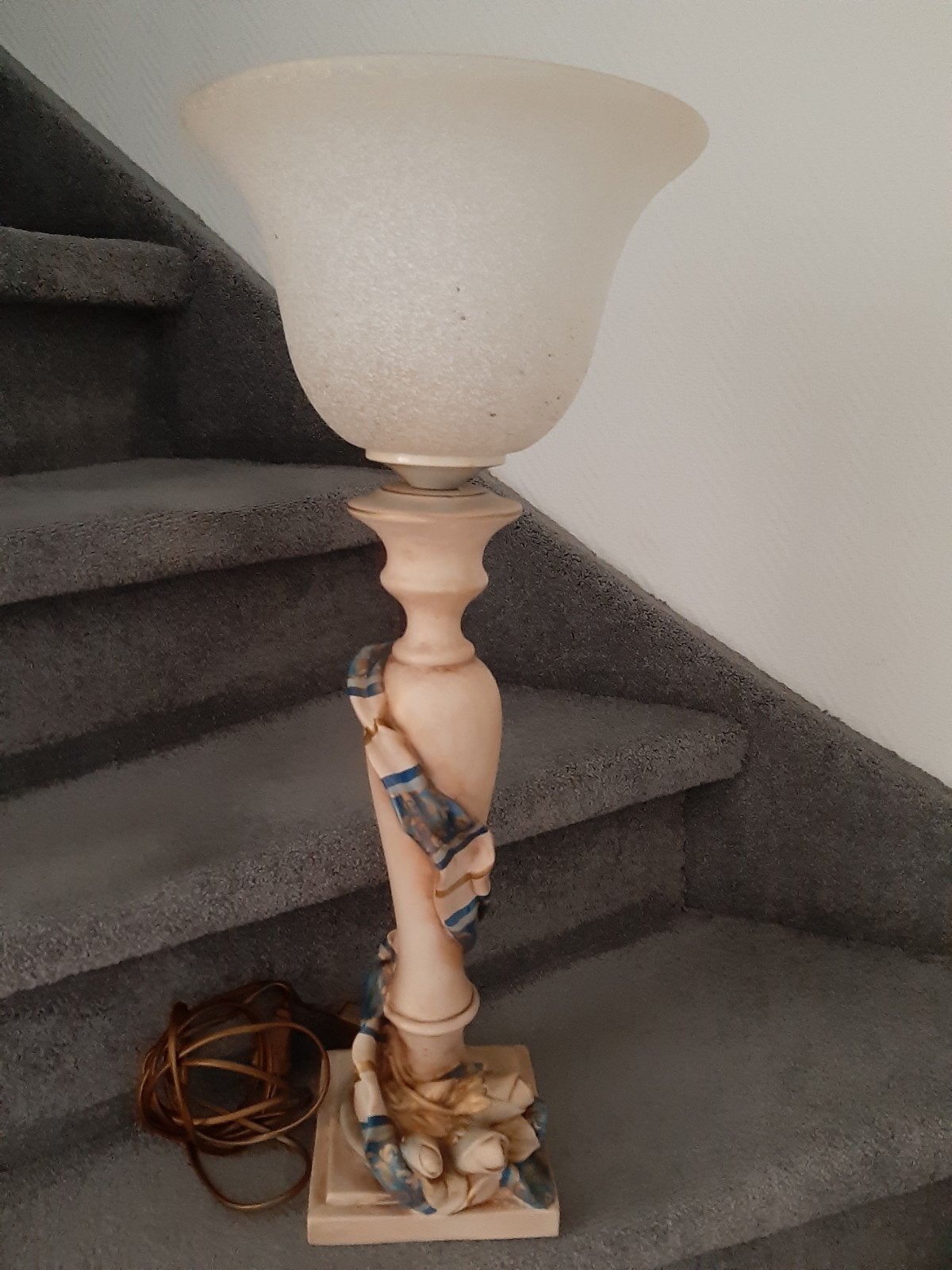 Tafellamp Italiaans keramiek 64 cm hoog, Huis en Inrichting, Lampen | Tafellampen, Ophalen, Keramiek