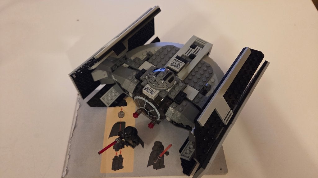 Lego Star Wars Set 8017 Darth Vader's TIE Fighter, Compleet, Gebruikt, Star Wars, Lego