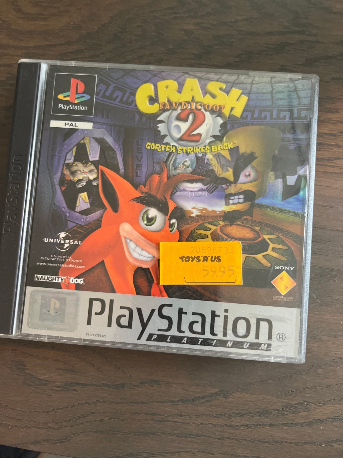 Crash Bandicoot 2: Cortex Strikes Back - PlayStation 1, Spelcomputers en Games, Gebruikt, 1 speler, Ophalen of Verzenden, Vanaf 3 jaar