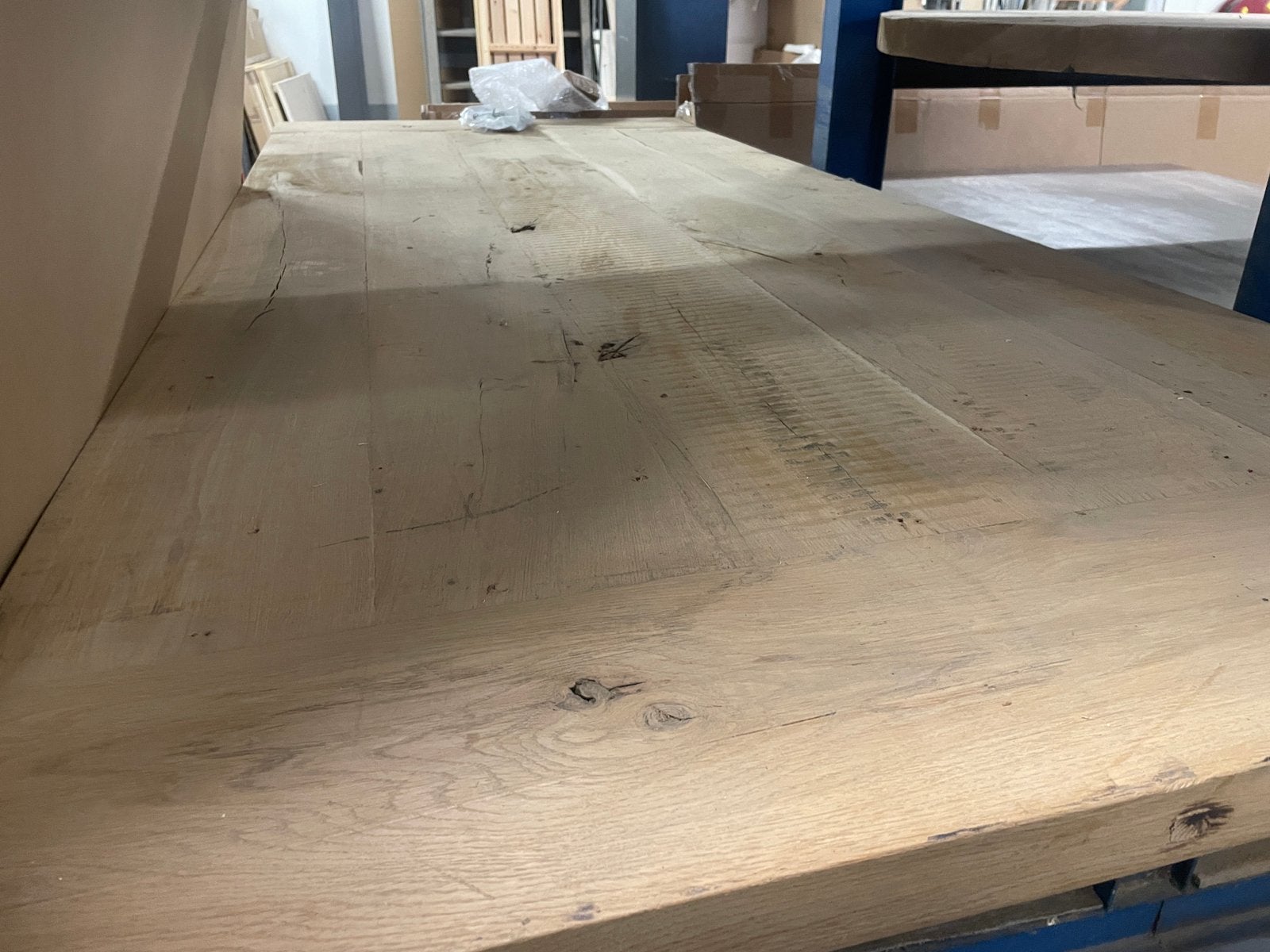 Eiken tafelblad 5cm dik 3 meter lang - 400 euro, Ophalen
