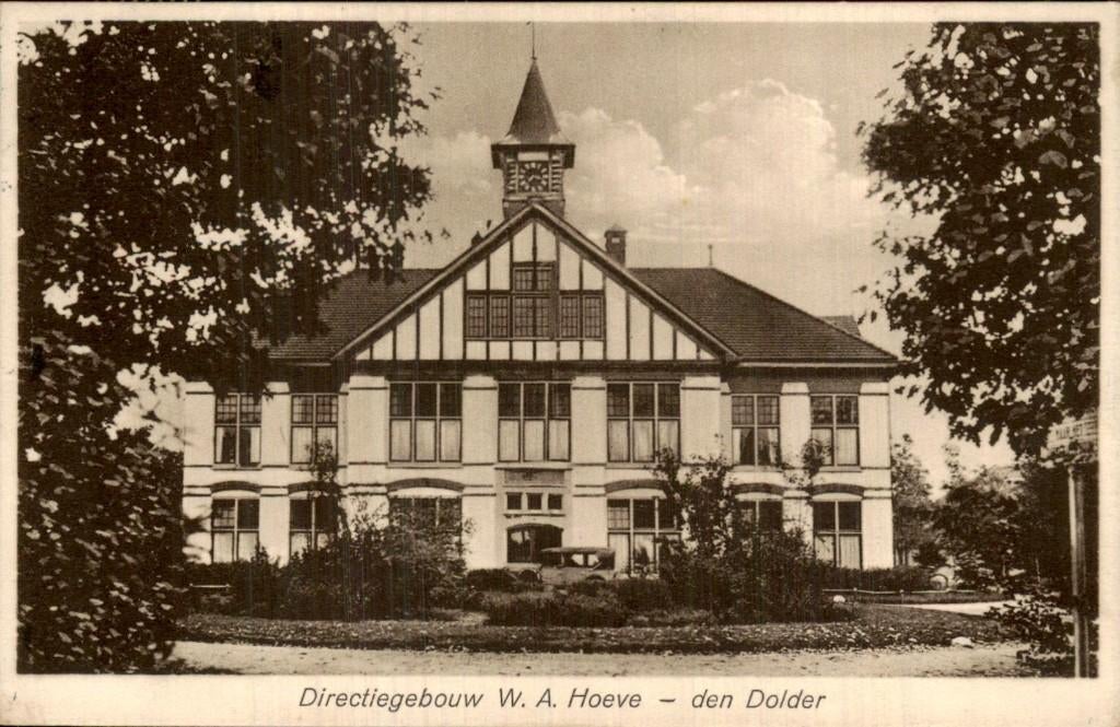 Den Dolder - Directiegebouw - W. A. Hoeve, Ophalen of Verzenden, 1920 tot 1940, Gelopen, Utrecht