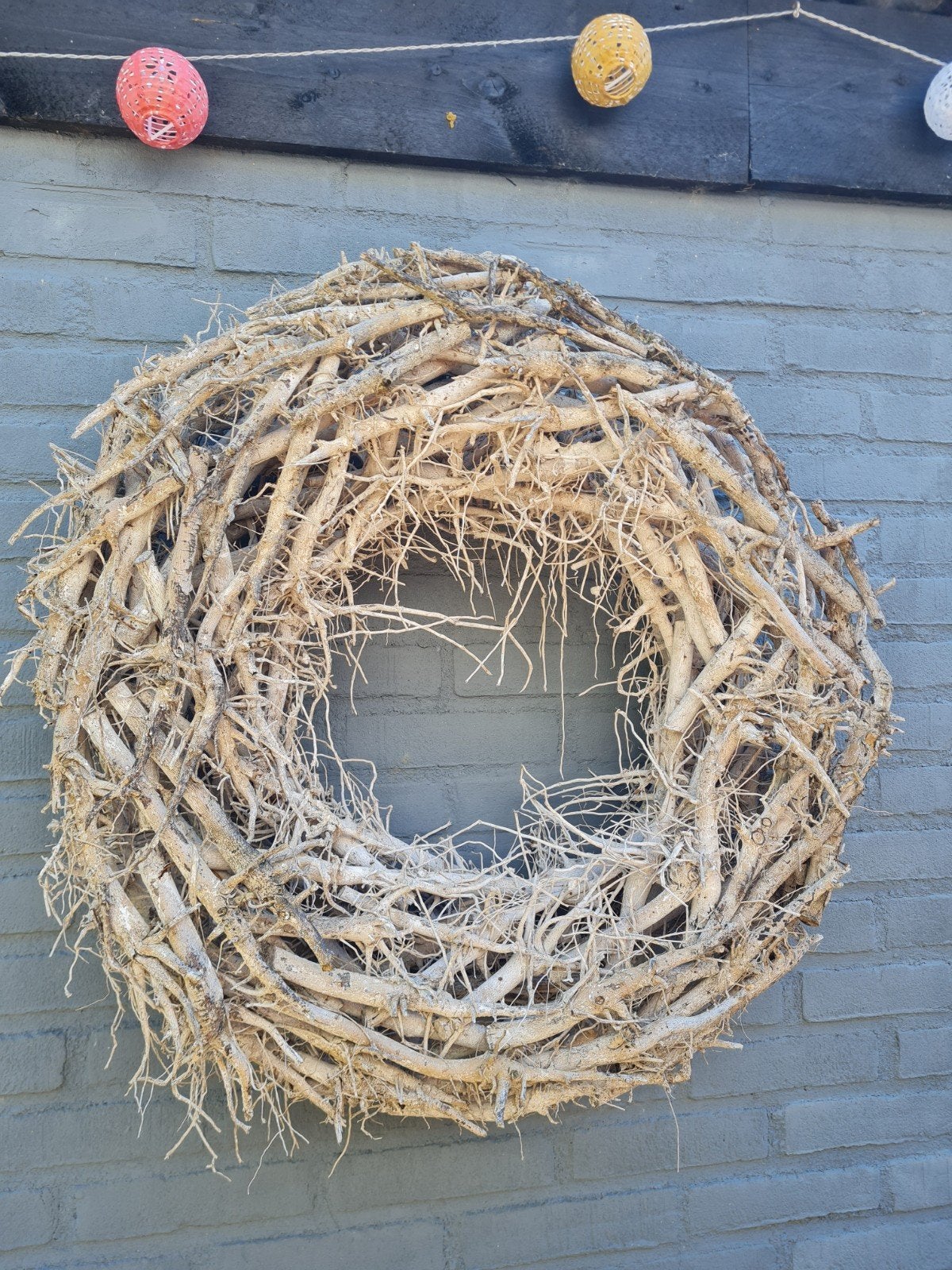 Decoratieve Krans van Takken - 60 cm 2 stuks, Huis en Inrichting, Woonaccessoires | Kransen, Ophalen, Gebruikt