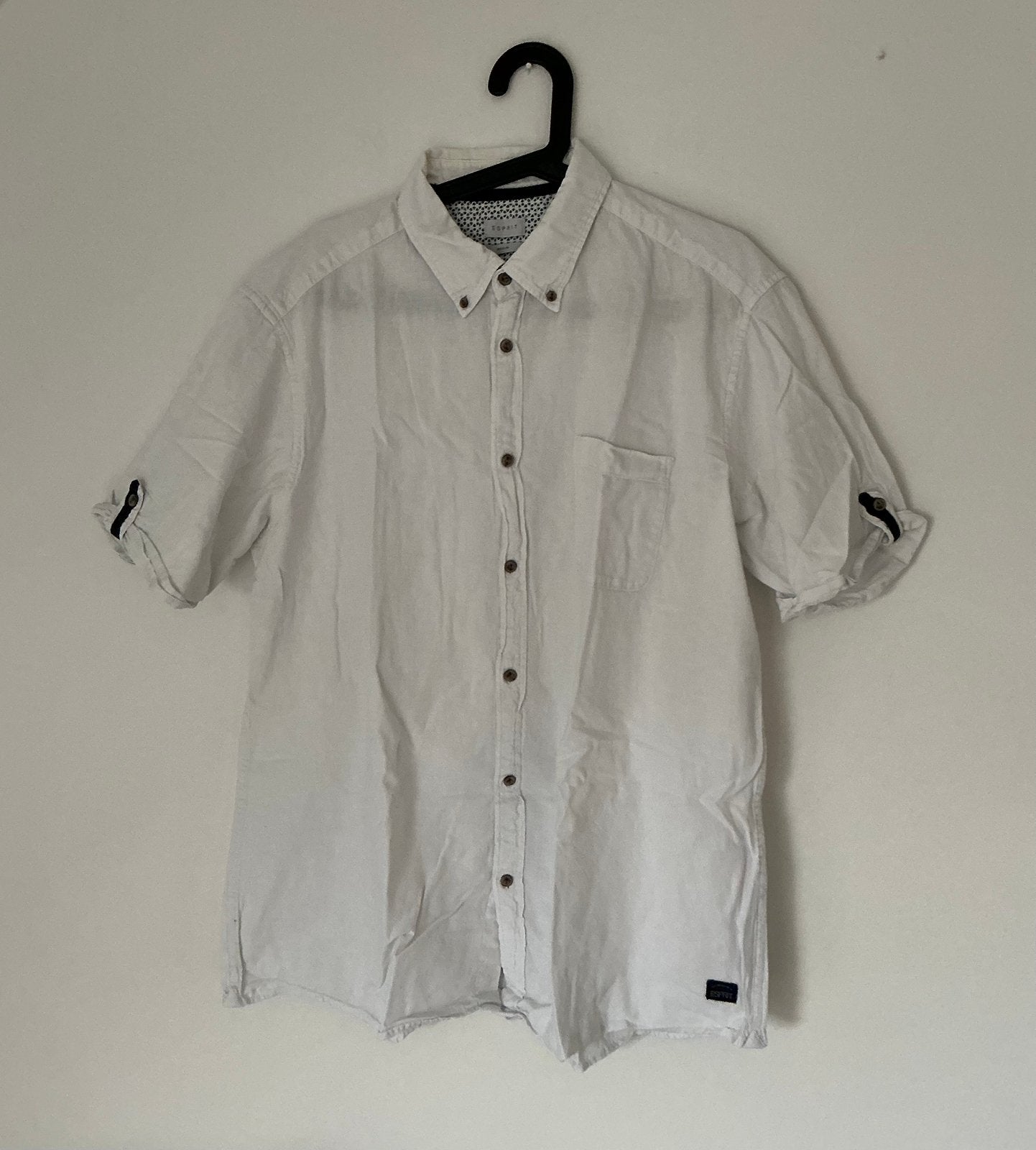 Esprit overhemd korte mouwen, XXL, Kleding | Heren, Overhemden, Verzenden, Zo goed als nieuw, Wit, Overige halswijdtes