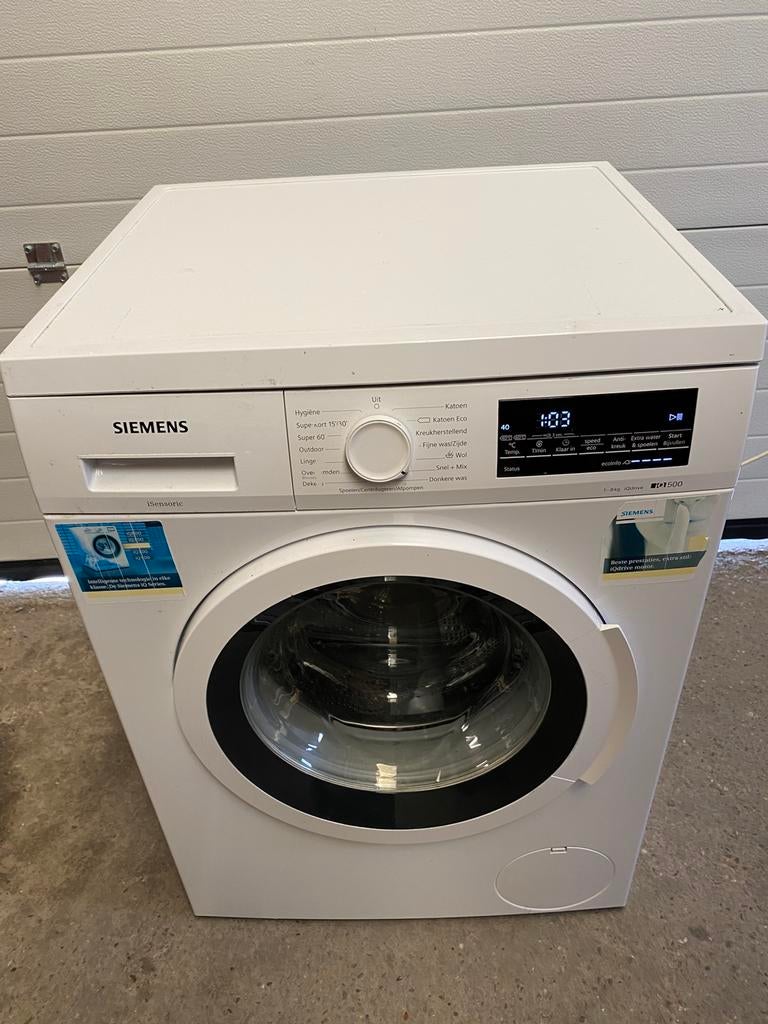 Siemens iQ500,8 Kilo ,A+++, Ophalen of Verzenden, Zo goed als nieuw, 1200 tot 1600 toeren, Minder dan 85 cm