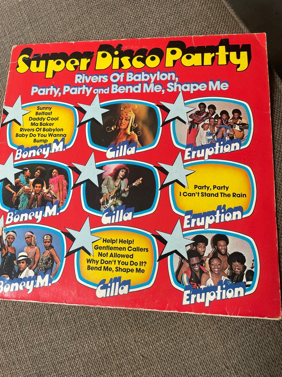 Super Disco Party LP - Boney M., Gilla, Eruption, Cd's en Dvd's, LP, Gebruikt, Ophalen of Verzenden, Disco