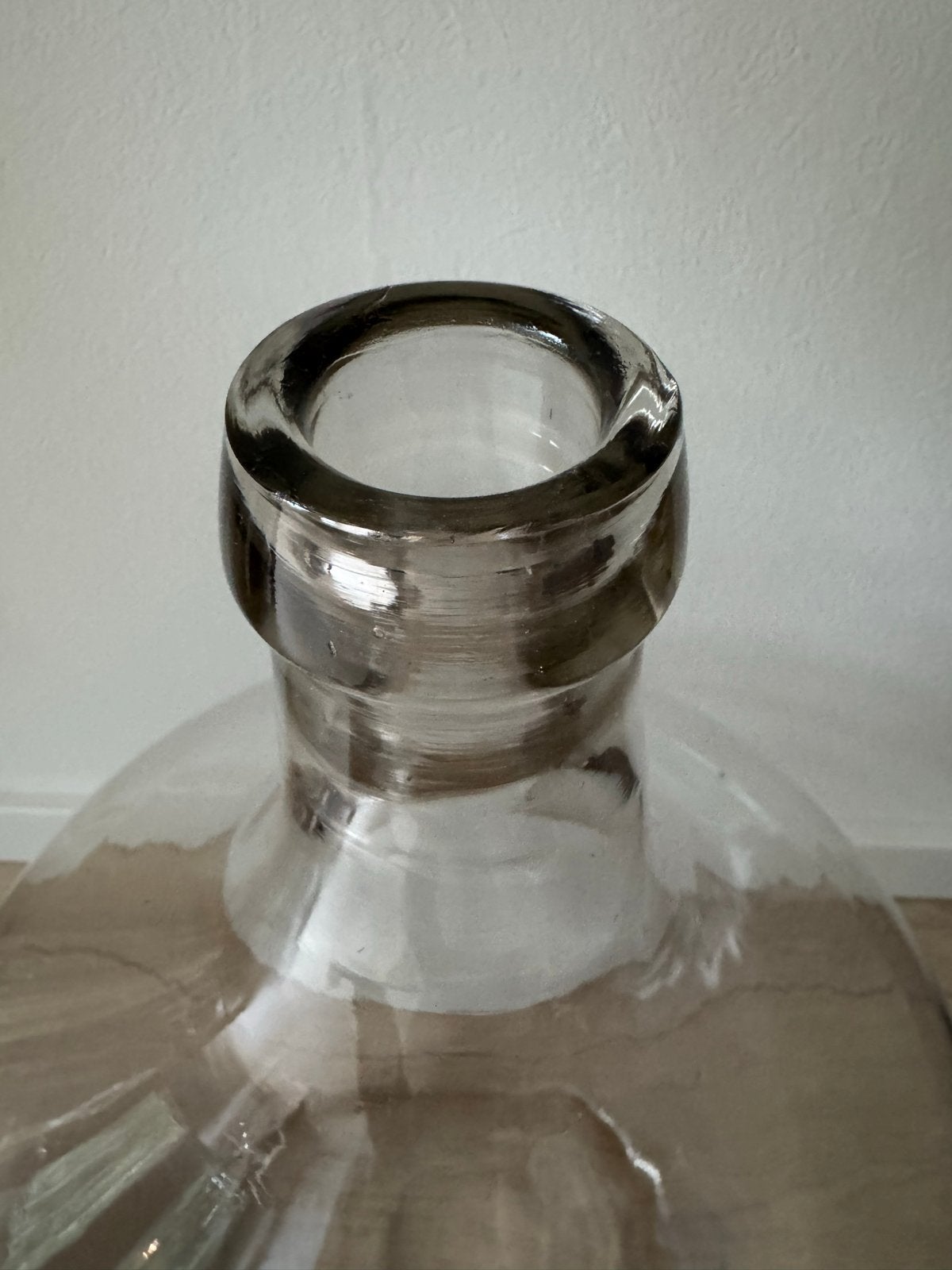 Grote glazen fles, 56 cm hoog, Ophalen, Overige kleuren, 56 cm, Glas