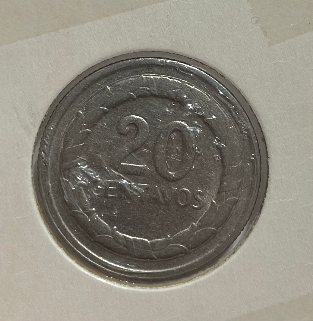 20 centavos Colombia 1968, Ophalen of Verzenden