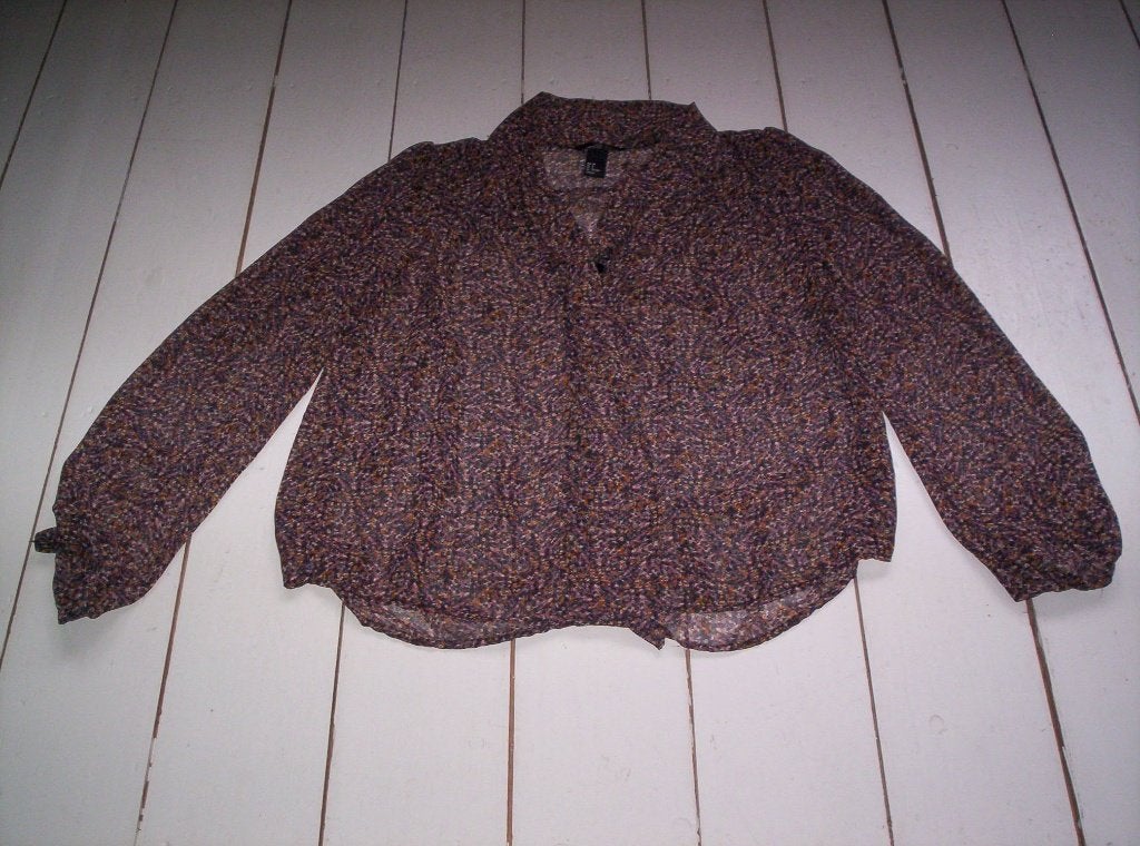 BLOESJE van H&M met strikkraag en pofmouwtje, Maat 38/40 (M), H&M, Overige kleuren, Ophalen of Verzenden