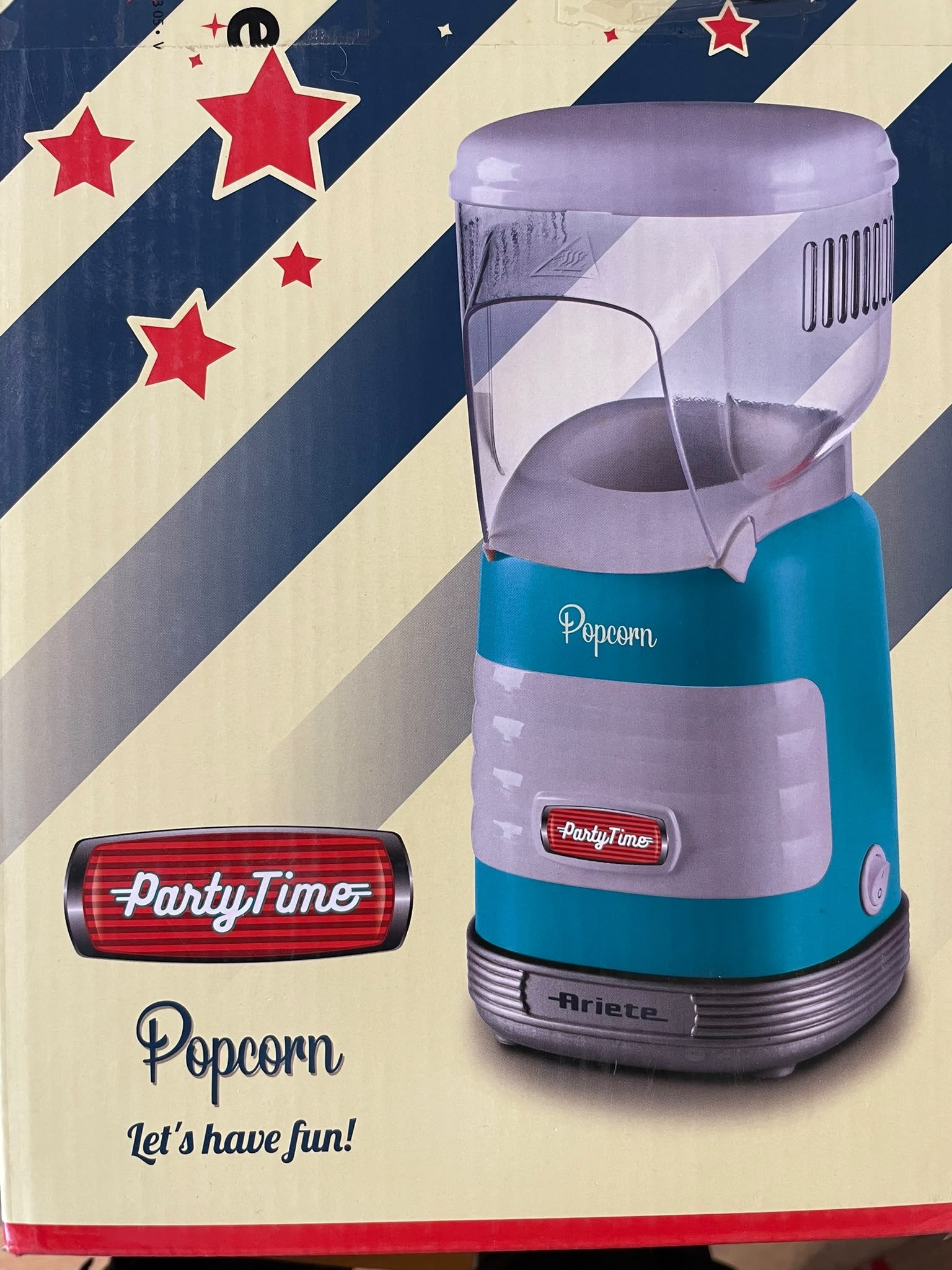 Gloednieuwe Ariete Party Time Popcorn Maker, Ophalen of Verzenden, Nieuw