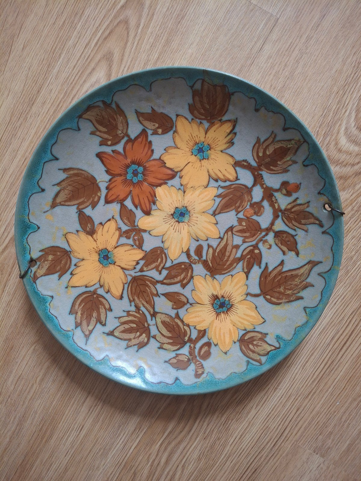 Fraai Gouds platelen bord 1927 (TREJO)), Antiek en Kunst, Ophalen of Verzenden