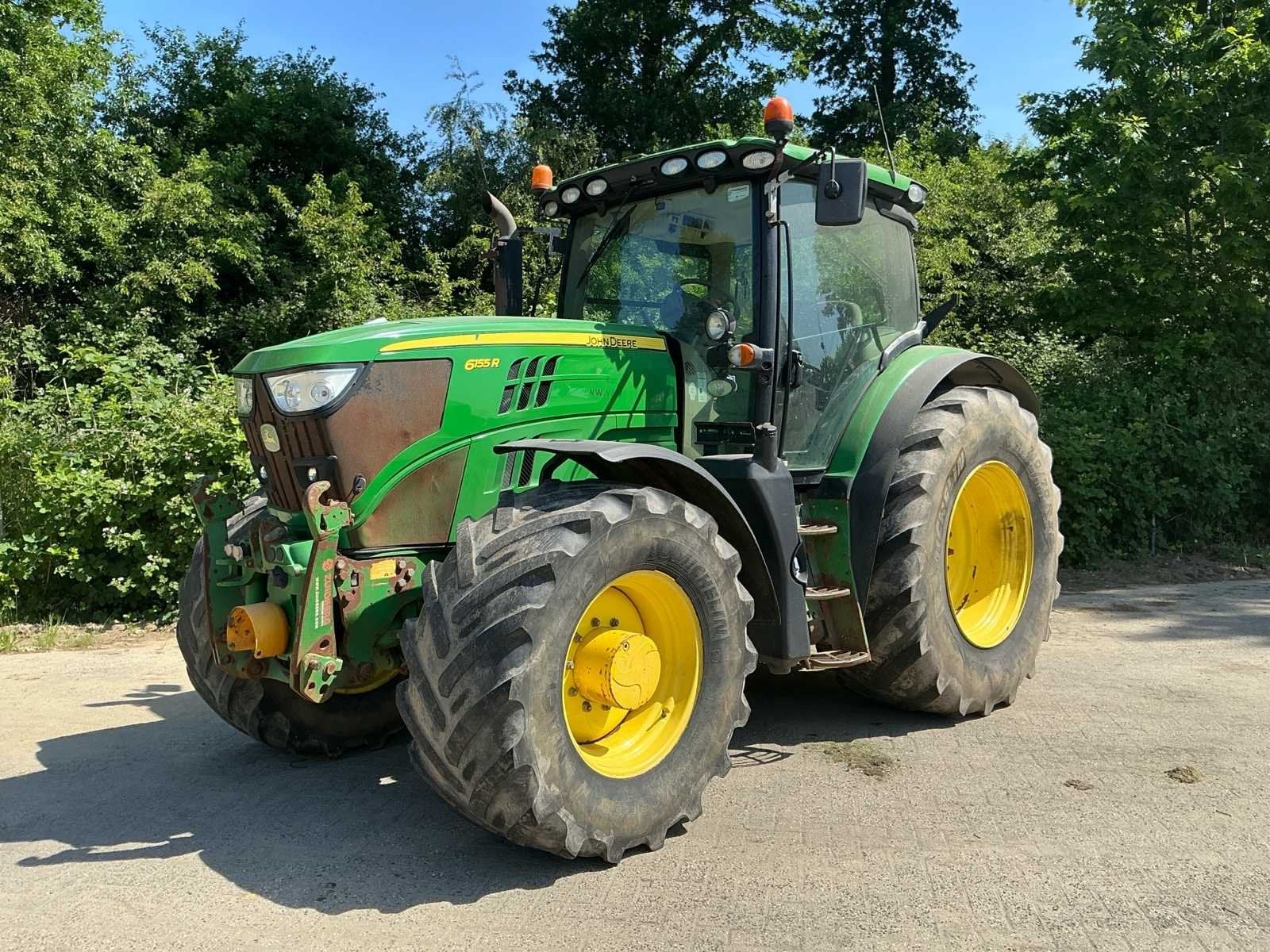 2016 John Deere 6155R Vierwielaangedreven landbouwtractor, Zakelijke goederen, Agrarisch | Tractoren, Gebruikt, John Deere