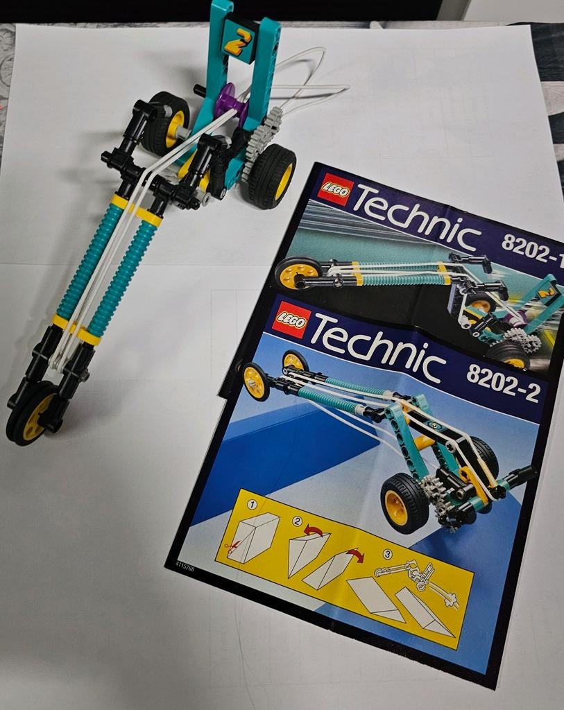 Lego Technic 8202-1 en 8202-2 Chopper en Dragster, Kinderen en Baby's, Speelgoed | Duplo en Lego, Gebruikt, Lego, Complete set