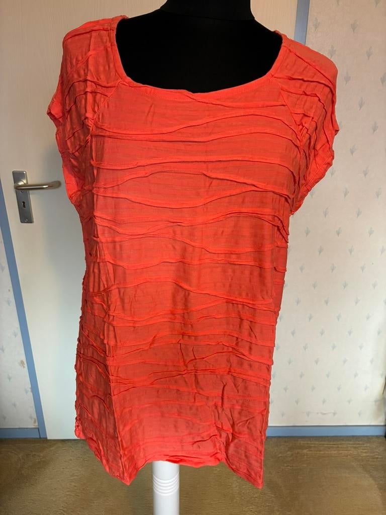 167 Monari shirt in maat 46 oranje, Kleding | Dames, Verzenden, Maat 46/48 (XL) of groter, Oranje, Zo goed als nieuw