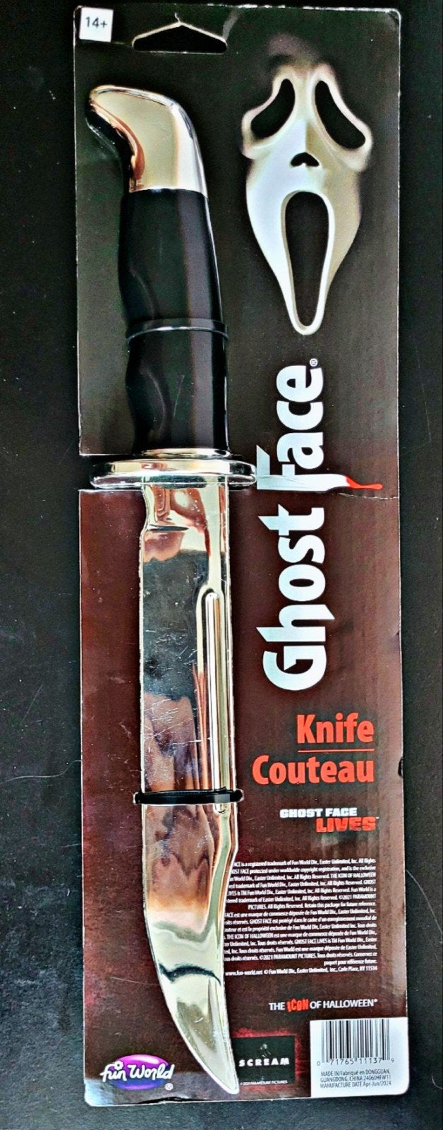 Ghostface mes replica, Ophalen of Verzenden