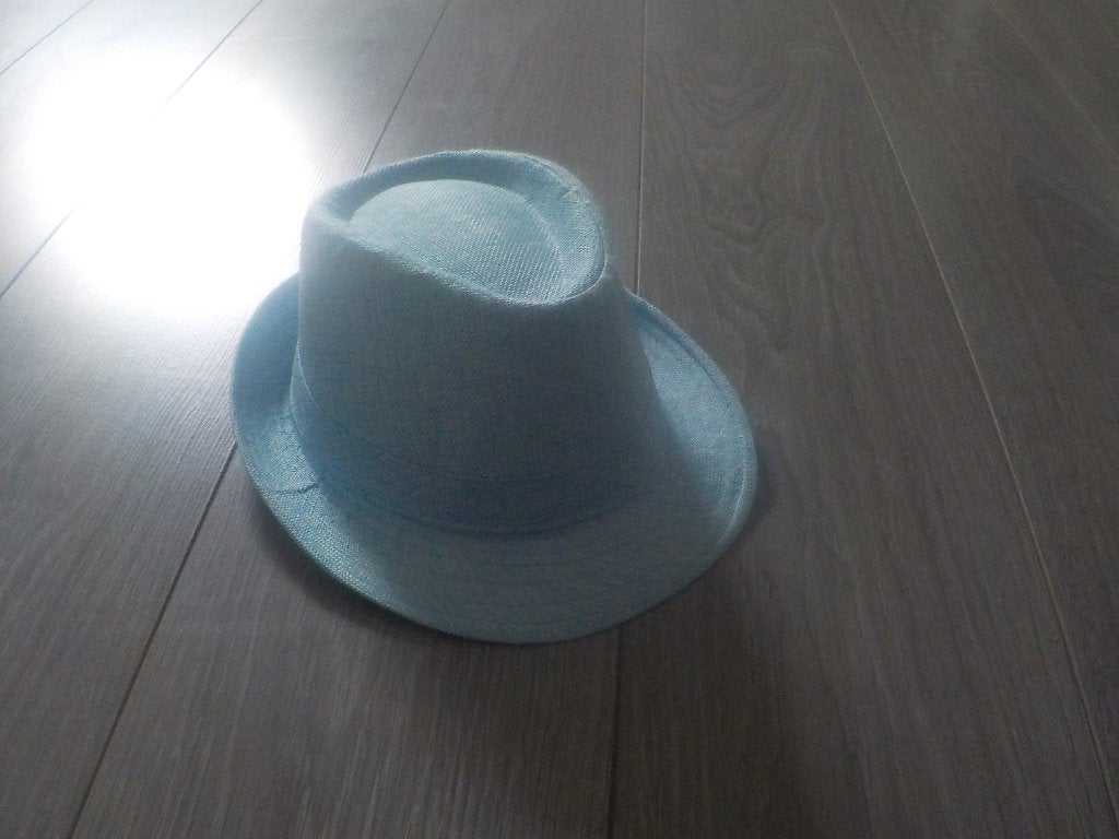 Blauwe Gleufhoed | Nieuw | Tijdloze Hoed maat 58, Kleding | Dames, Hoeden en Petten, Hoed, Ophalen of Verzenden, 58 cm (L, 7¼ inch) of meer