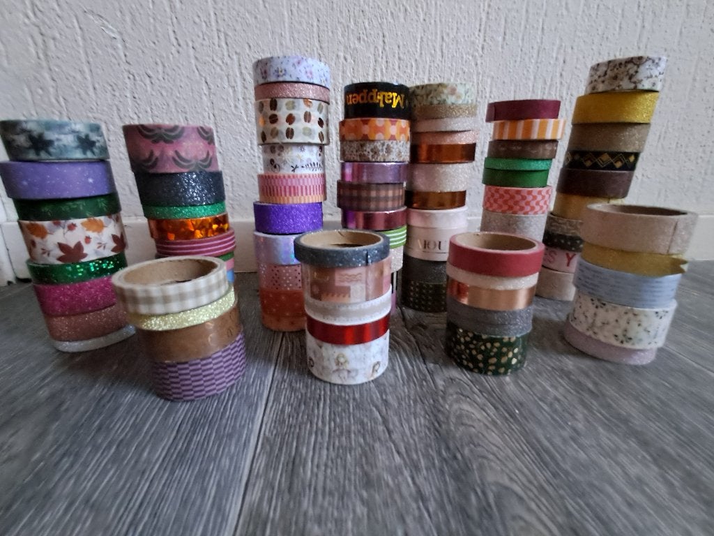Lekker veel rolletjes Washi tape, Ophalen of Verzenden, Gebruikt, Overige materialen, Knutselmateriaal