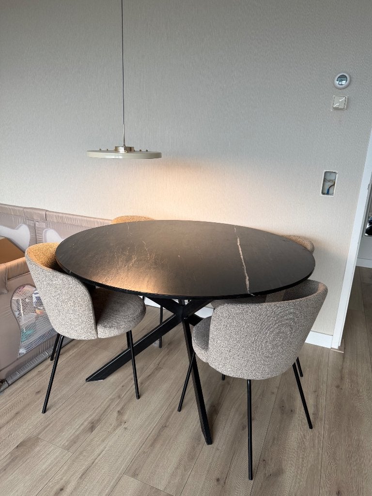 Marmeren tafel, Ophalen, Overige materialen, Gebruikt, Rond