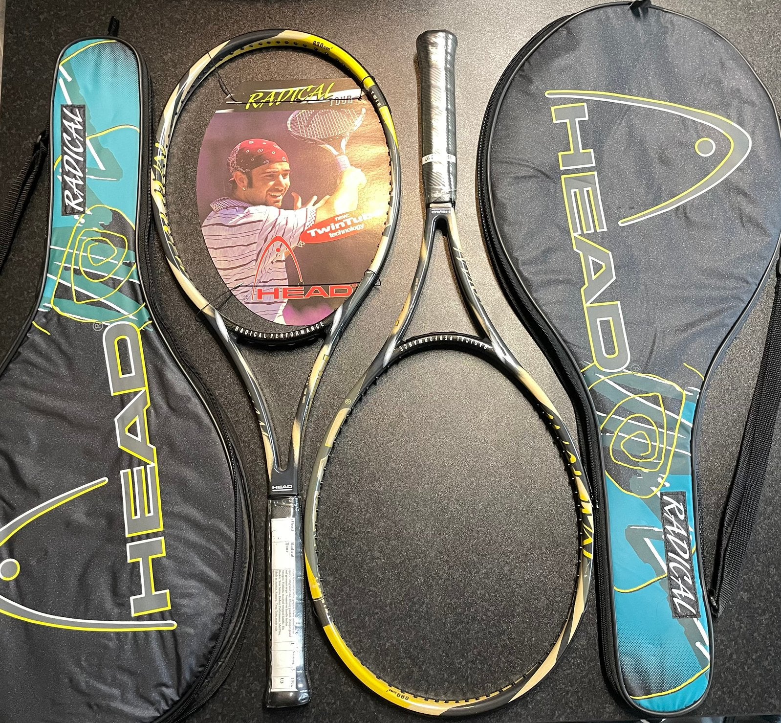 2x Head Radical Tour Zebra 630 en 690 (grip 3en4) nieuw, Head, Nieuw, Ophalen of Verzenden, Head