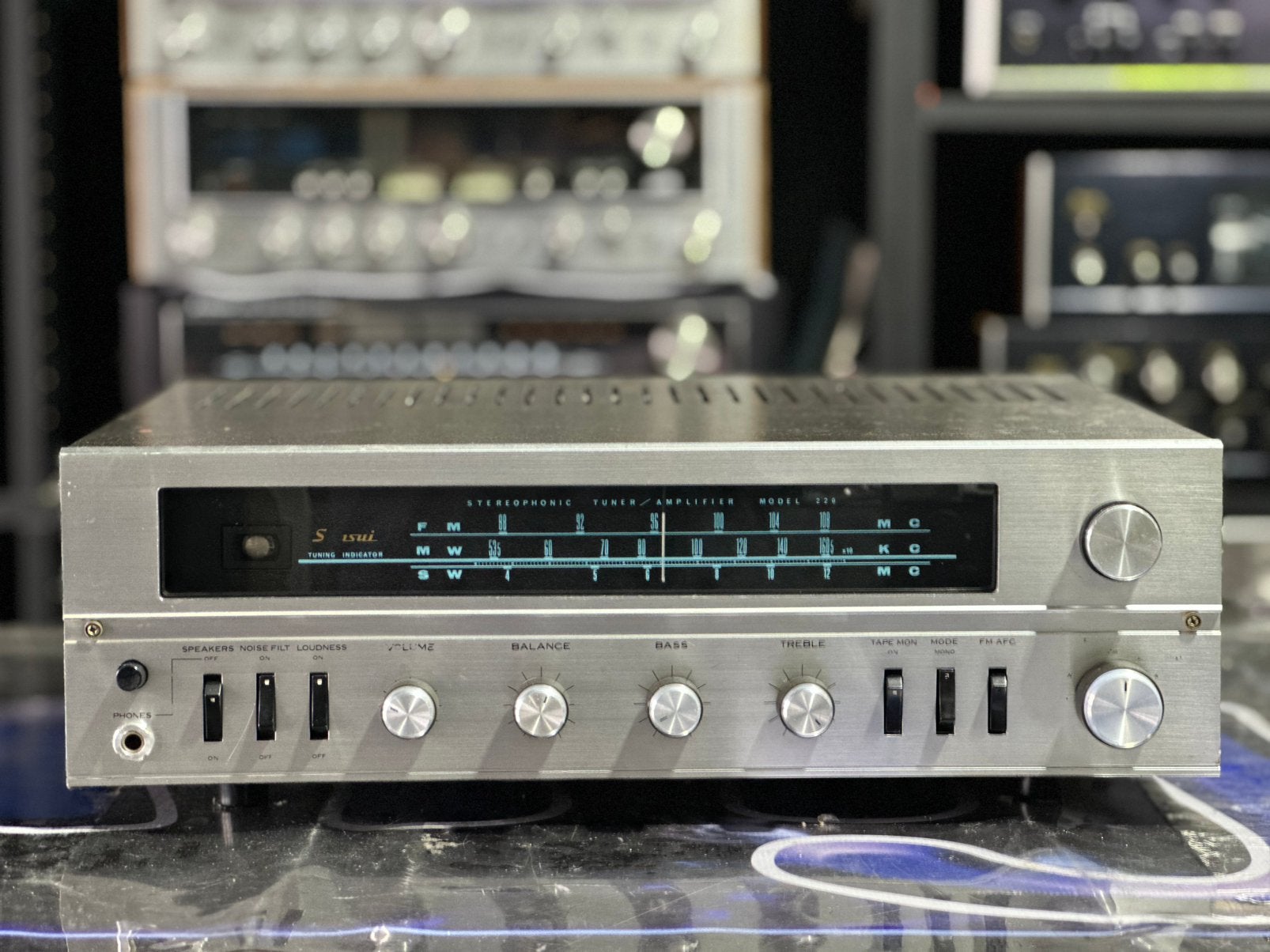 Sansui Model 220 Stereo Tuner Amplifier – Buizenversterker, Audio, Tv en Foto, Overige merken, Sansui, Tuner of Radio, Ophalen of Verzenden