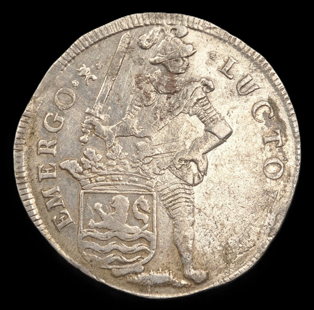 1690 Dubbele daalder van 10 Schelling Zeeland, Postzegels en Munten, Vóór koninkrijk, Zilver, Losse munt, Overige waardes