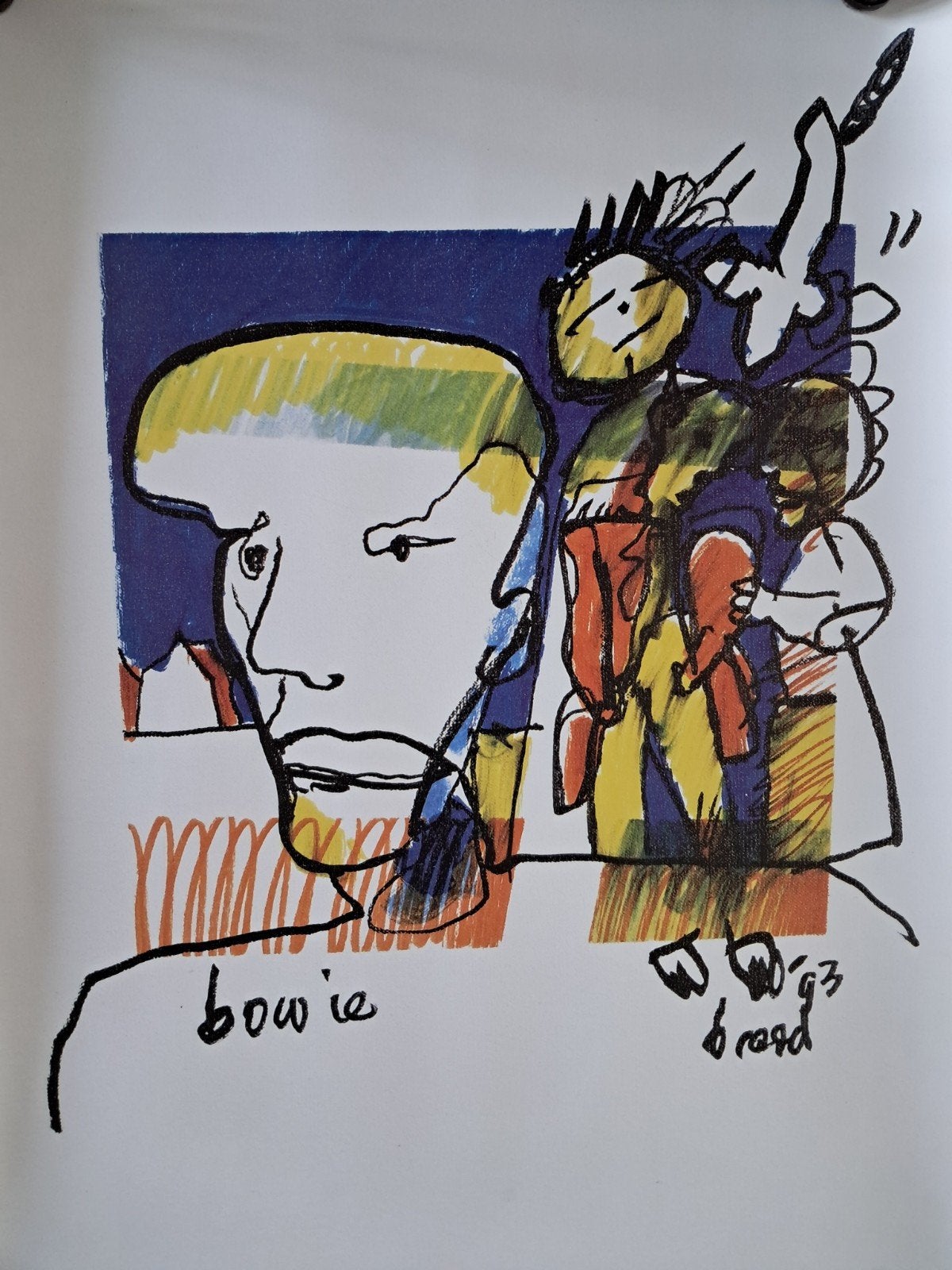 Herman Brood (David Bowie), Antiek en Kunst, Ophalen of Verzenden