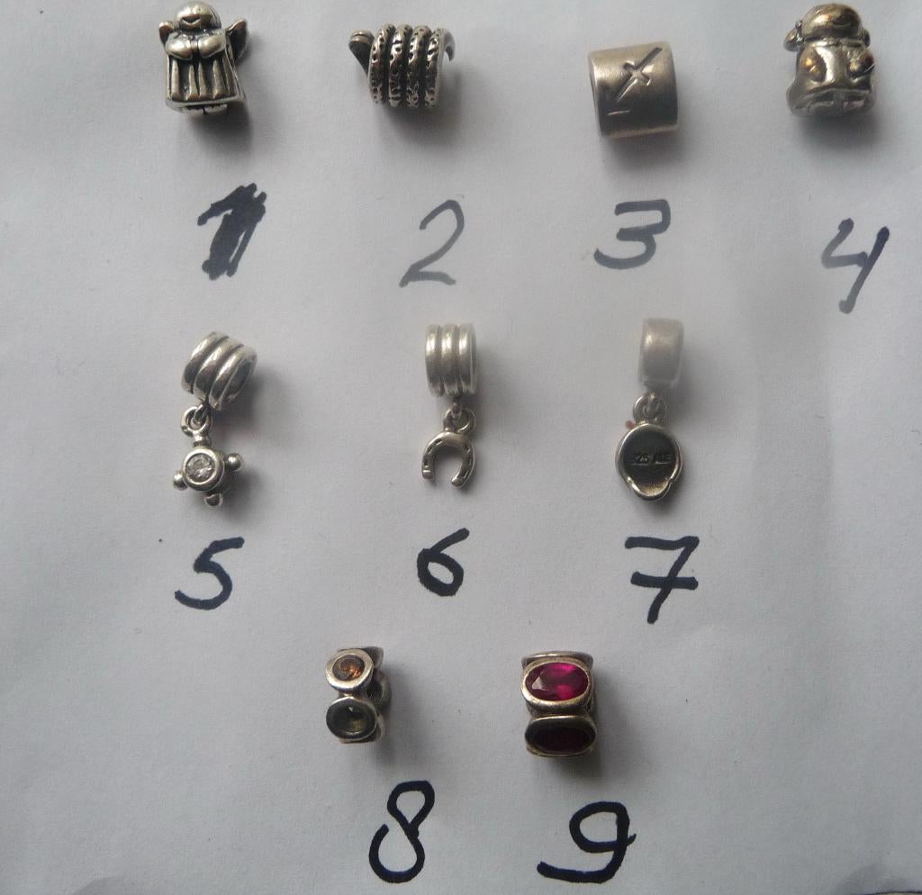 Mooi zilveren bedels voor Pandora armband, Ophalen of Verzenden, Zo goed als nieuw, Zilver, Zilver