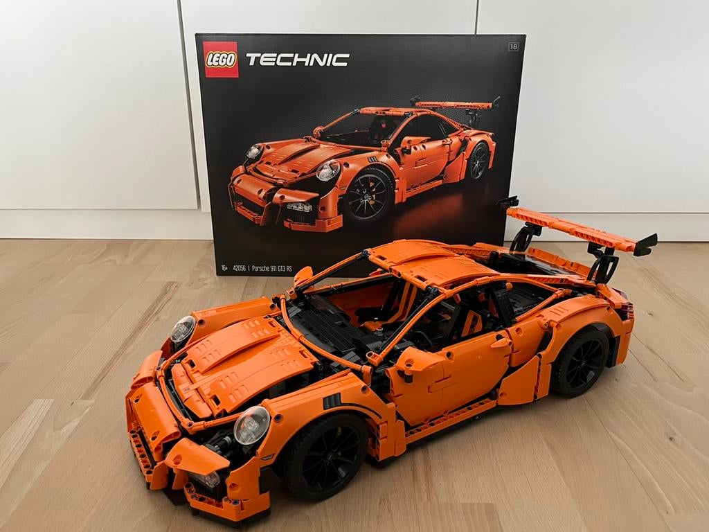 Lego Technic 42056 Porsche 911 GT3 RS (ZGAN, compleet), Lego, Compleet, Ophalen of Verzenden, Zo goed als nieuw