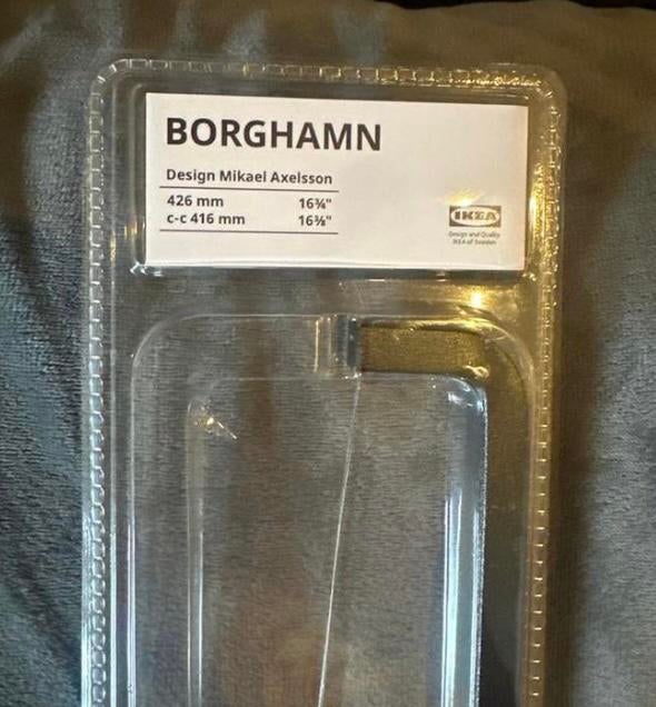 IKEA Borghamn handgreep 426 mm zwart – kastgreep – nieuw, Ophalen of Verzenden, Nieuw