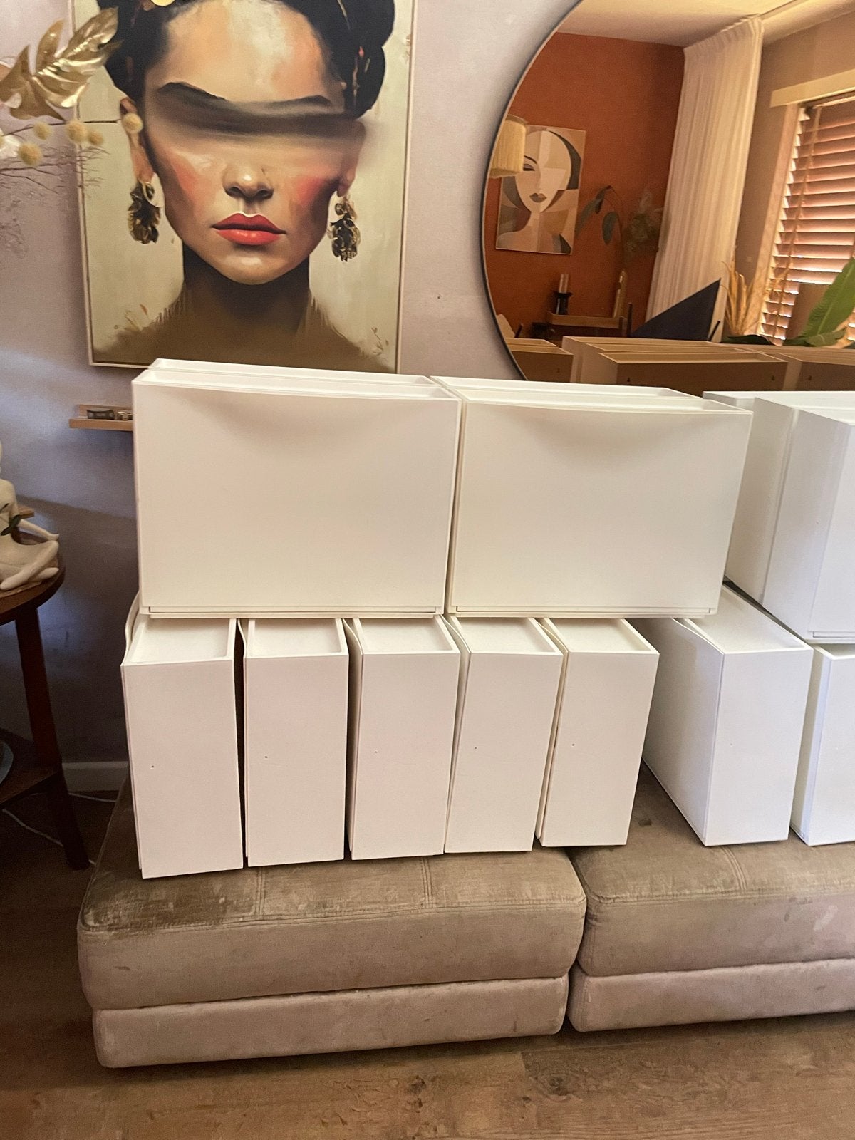 IKEA Trones opbergbakken - 5 wit, 9 ecru, Ophalen, Zo goed als nieuw
