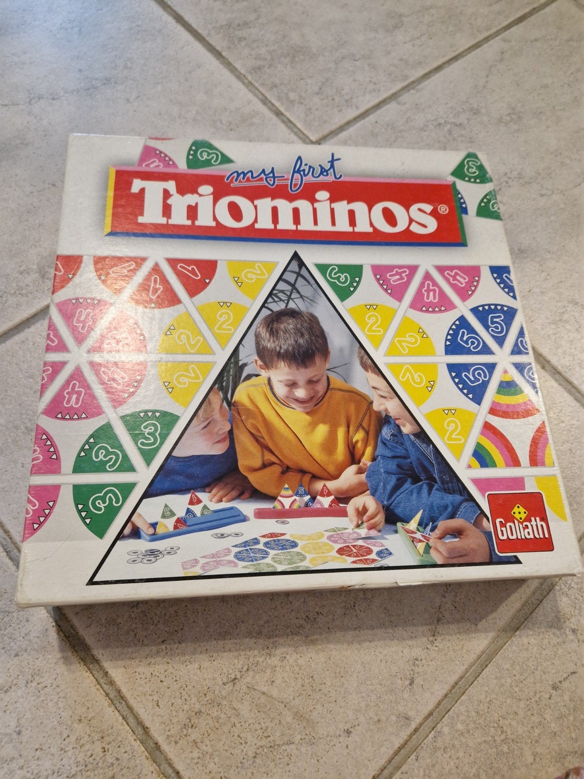 My First Triominos - Compleet Spel voor Kinderen, Een of twee spelers, Ophalen of Verzenden, Gebruikt, Goliath