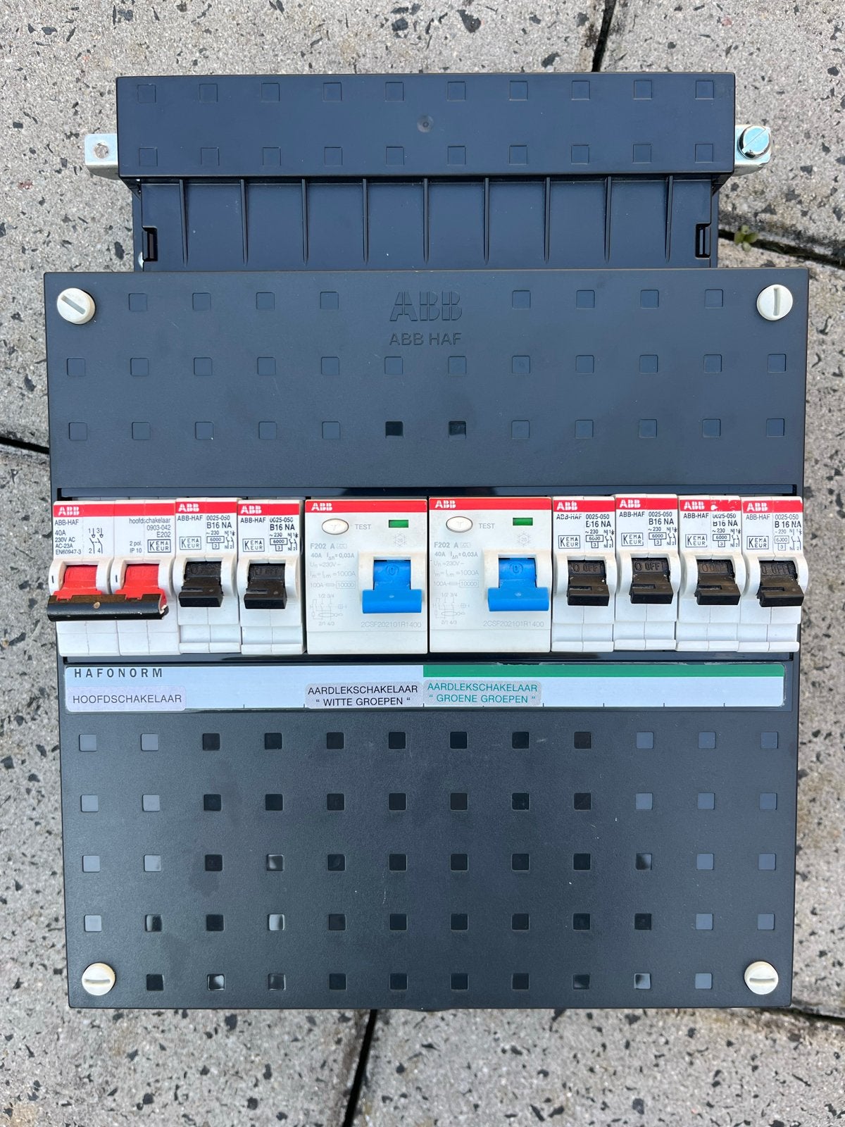ABB HAF Groepenkast 1fase compleet, Ophalen, Gebruikt, ABB, Groepenkast
