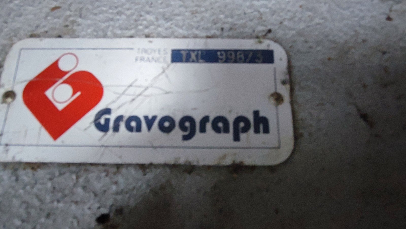 Gravograph graveermachine met ronddraai inrichting en letter, Ophalen of Verzenden, Gebruikt, Overige typen