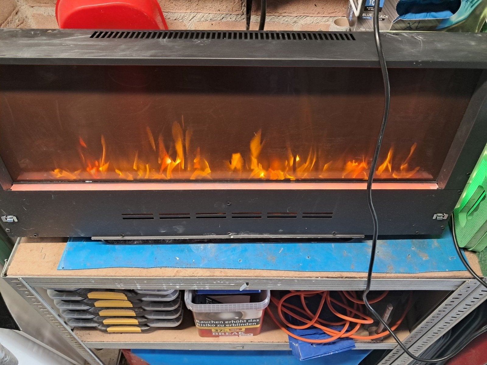 sfeerkachel met warme afgifte, Ophalen, Inbouwhaard, Elektrische haard