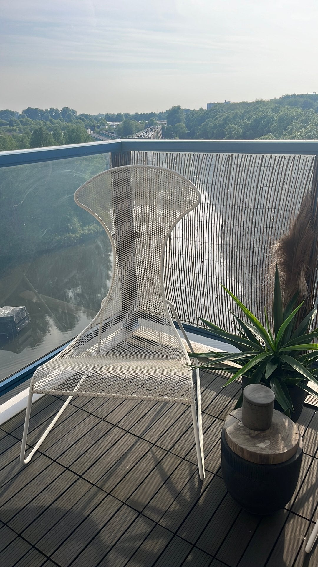 Grote Ikea buiten stoelen, Ophalen, Gebruikt, Twee, Wit