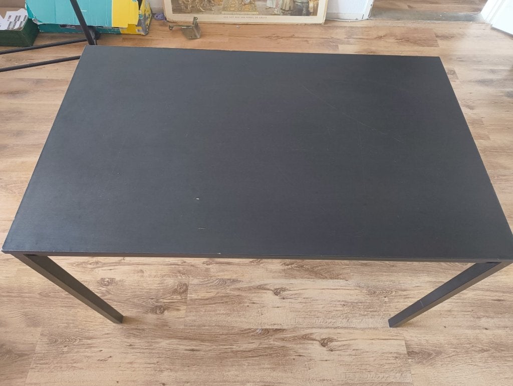 Tarendo eettafel/bureau, Gebruikt, 100 tot 150 cm, 50 tot 100 cm, Zwart hout