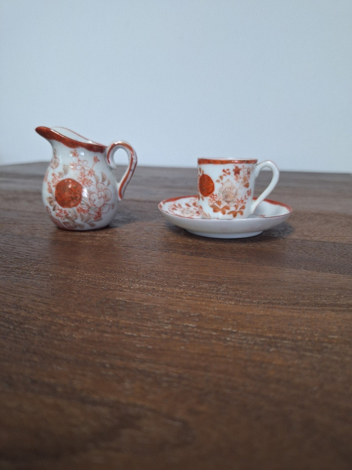 Antieke Japanse Kutani porseleinen set meiji, Antiek en Kunst, Ophalen of Verzenden