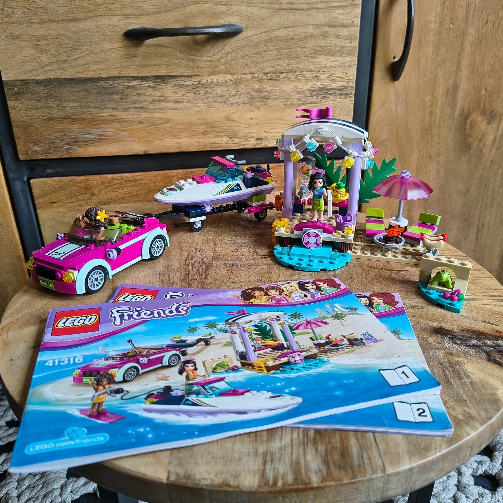 Lego friends waterski centrum 41316, Lego, Ophalen of Verzenden, Zo goed als nieuw, Complete set