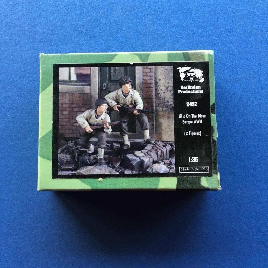 Verlinden	2452	GI's on the Move Europe WWII	1/35, Verzenden, Nieuw, 1:35 tot 1:50