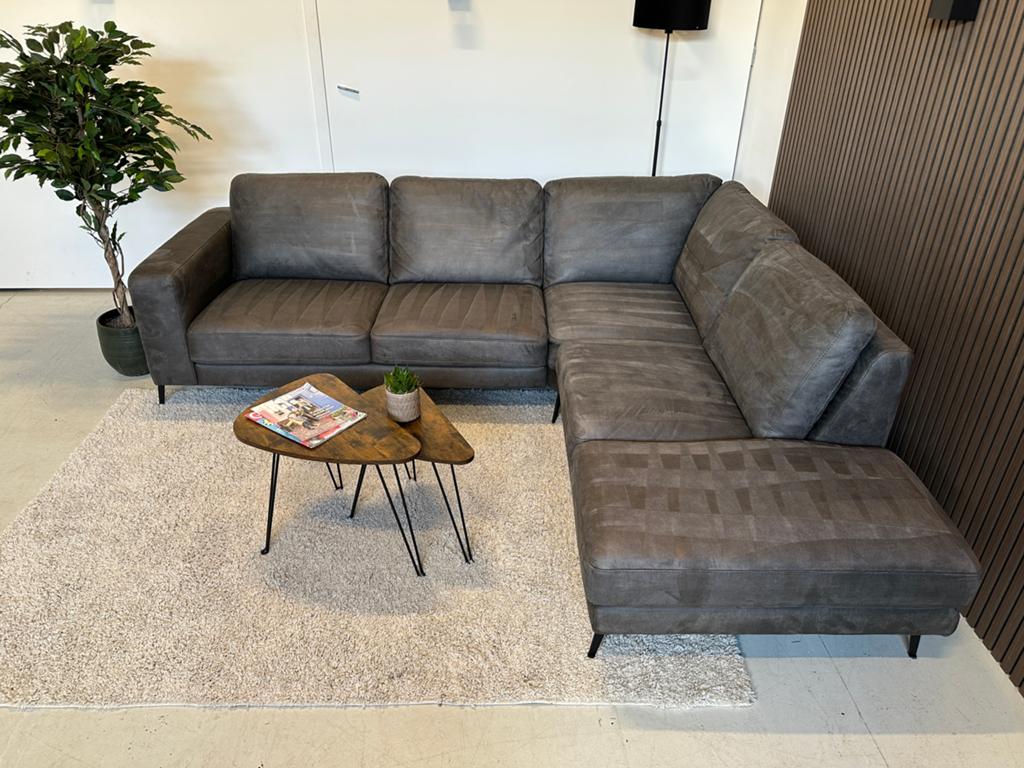 GRATIS BEZORGING | antraciete hoekbank | gereinigd, Huis en Inrichting, Stof, 250 tot 300 cm, -, -