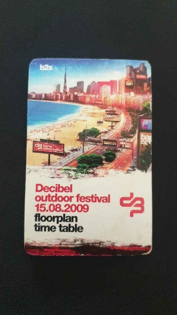 2009 Decibel Outdoor Timetable, Ophalen of Verzenden, Zo goed als nieuw