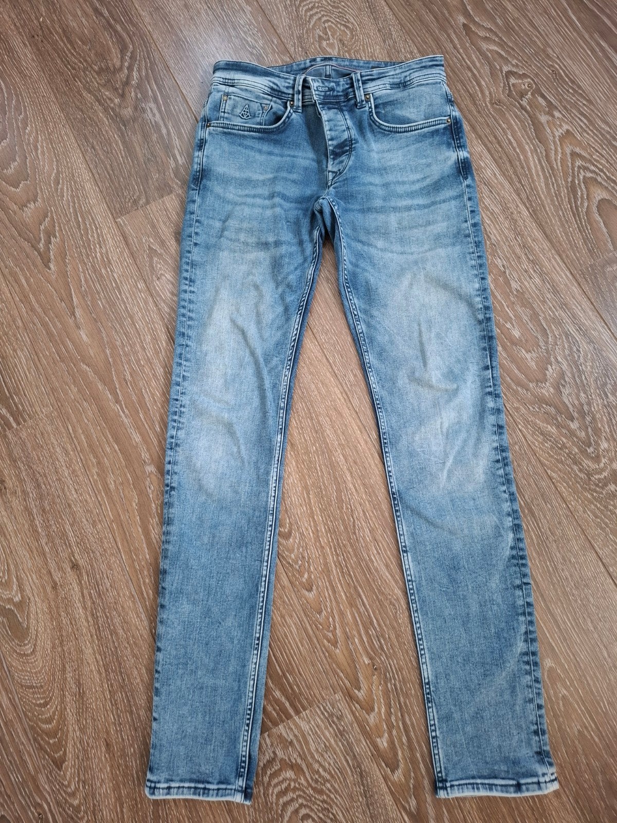Heren spijkerbroek, maat 30/34, Kleding | Heren, Blauw, Hallinger, W32 (confectie 46) of kleiner, Ophalen of Verzenden
