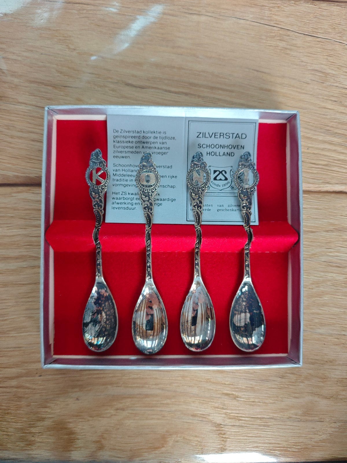 Zilverstad Schoonhoven Holland Lepeltjes Set, Antiek en Kunst, Ophalen of Verzenden