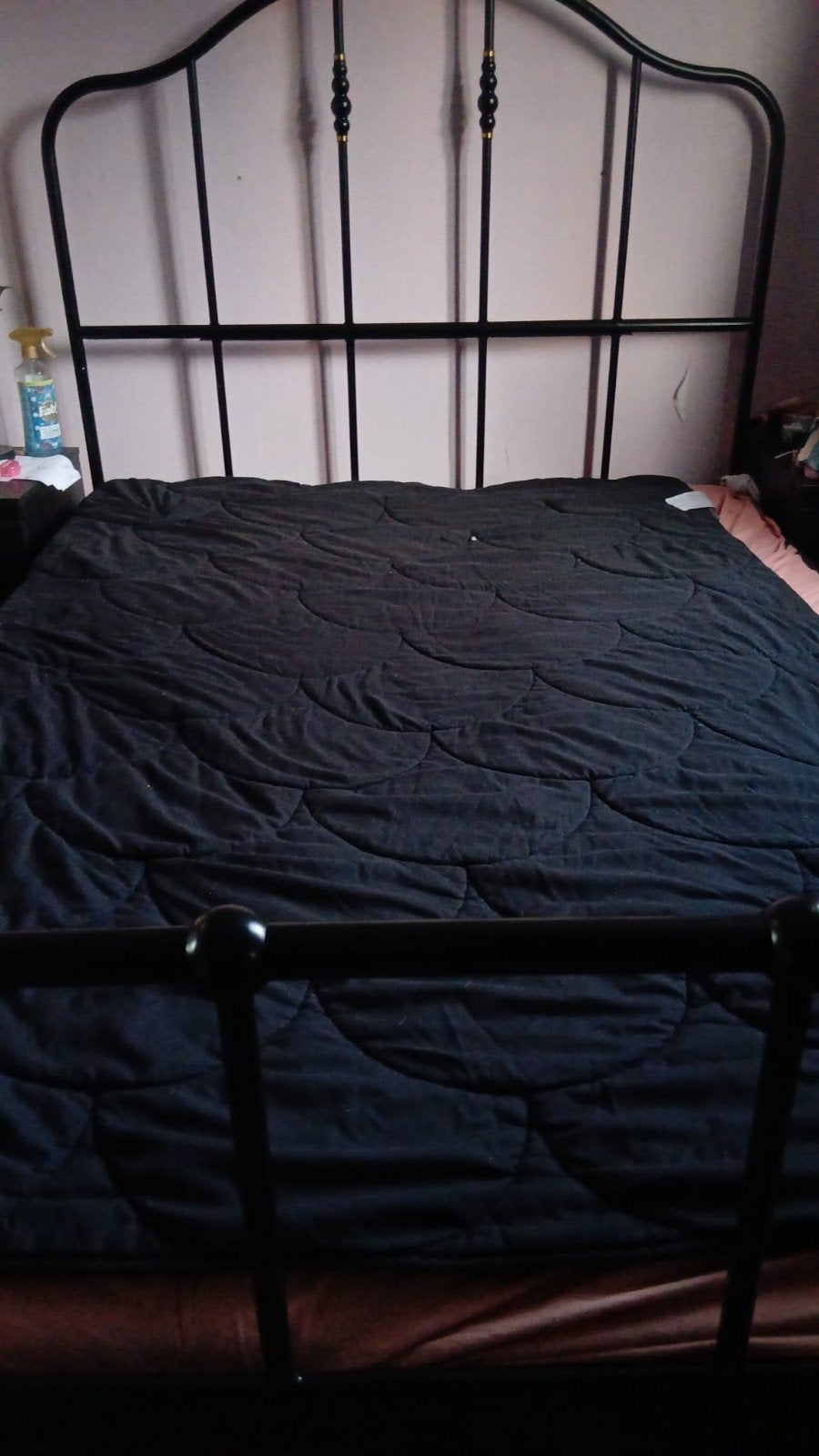 IKEA Sagstua bed 140x200 met lattenbodem (zonder matras), Huis en Inrichting, Slaapkamer | Bedden, Ophalen, Gebruikt, Zwart, Tweepersoons